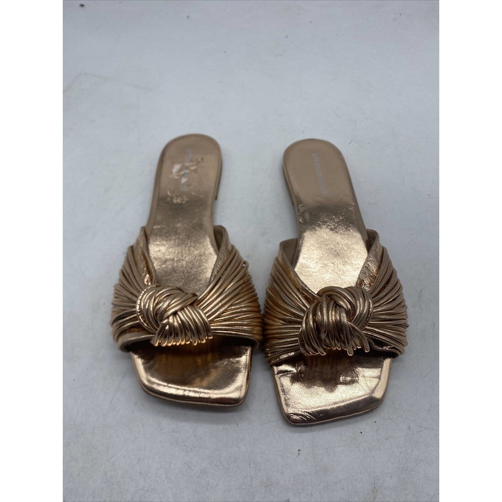 Jeffrey Campbell Womens Flat Sandals Slip On Leather B29 Size 8